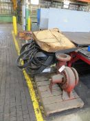 Six skids with contents of pump, drive belts, hydraulic pump units, valve, motor etc.