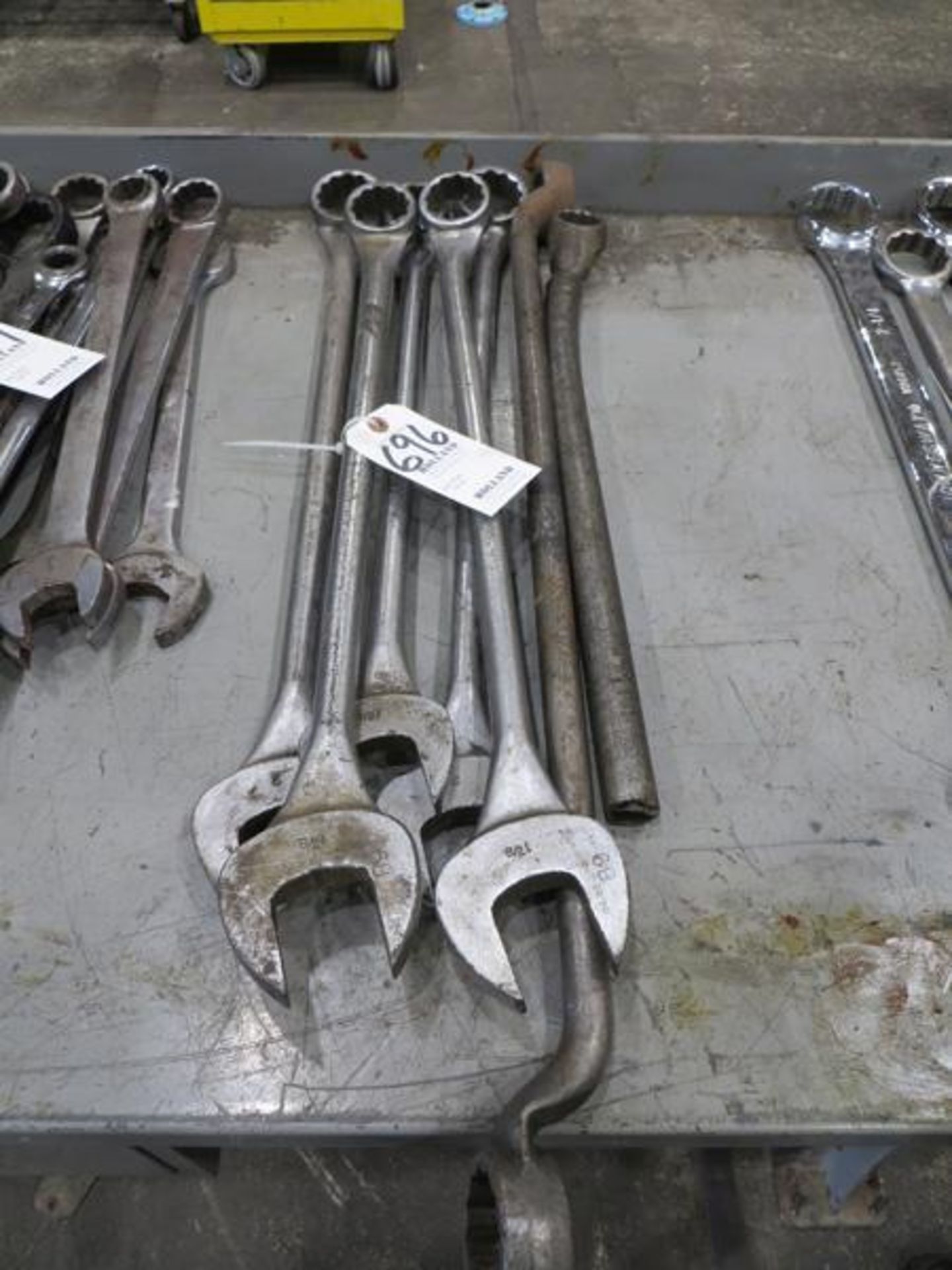 Seven assorted wrenches