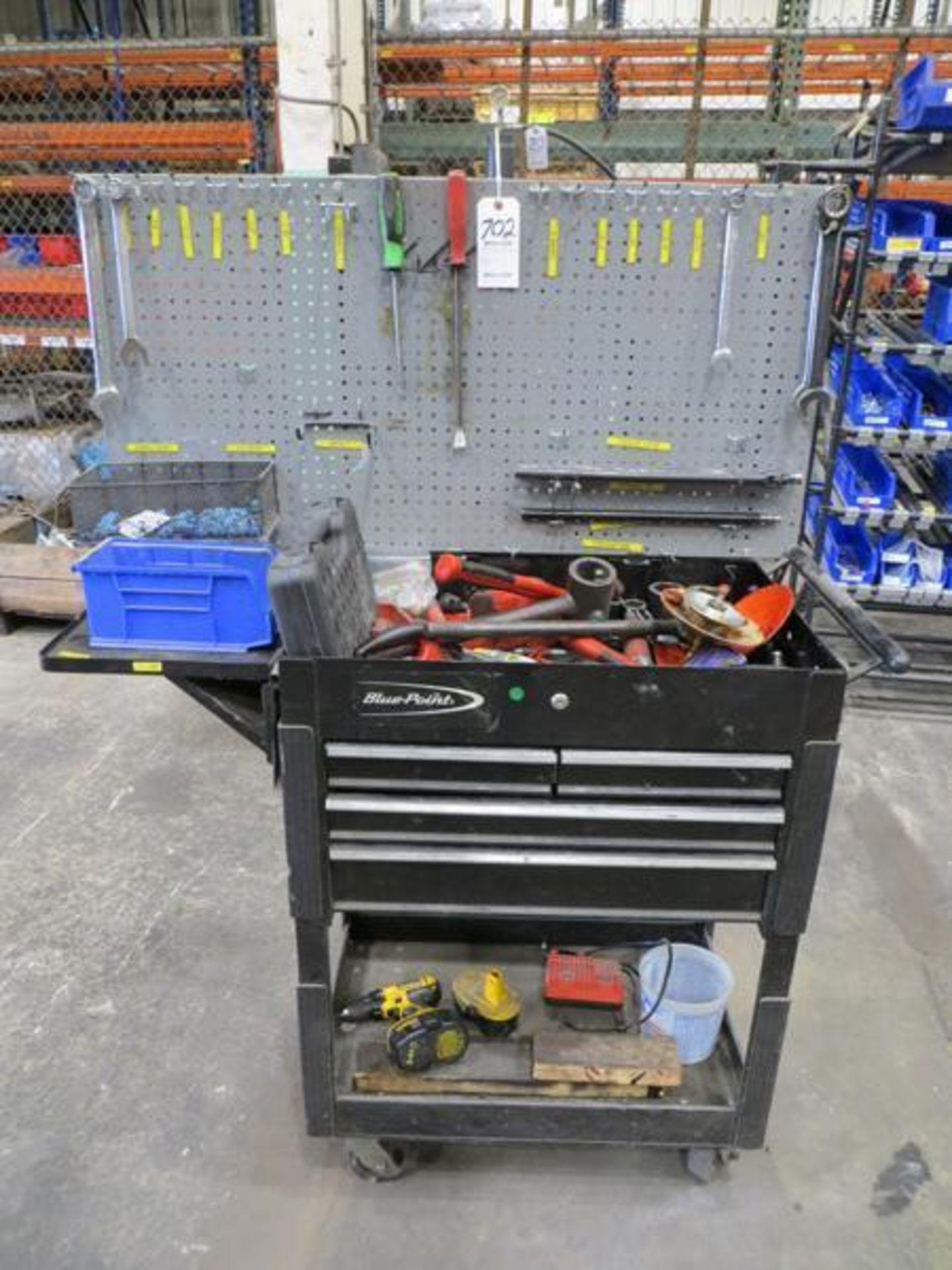 Blue point rolling tool box plus contents