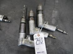 Three pneumatic drills
