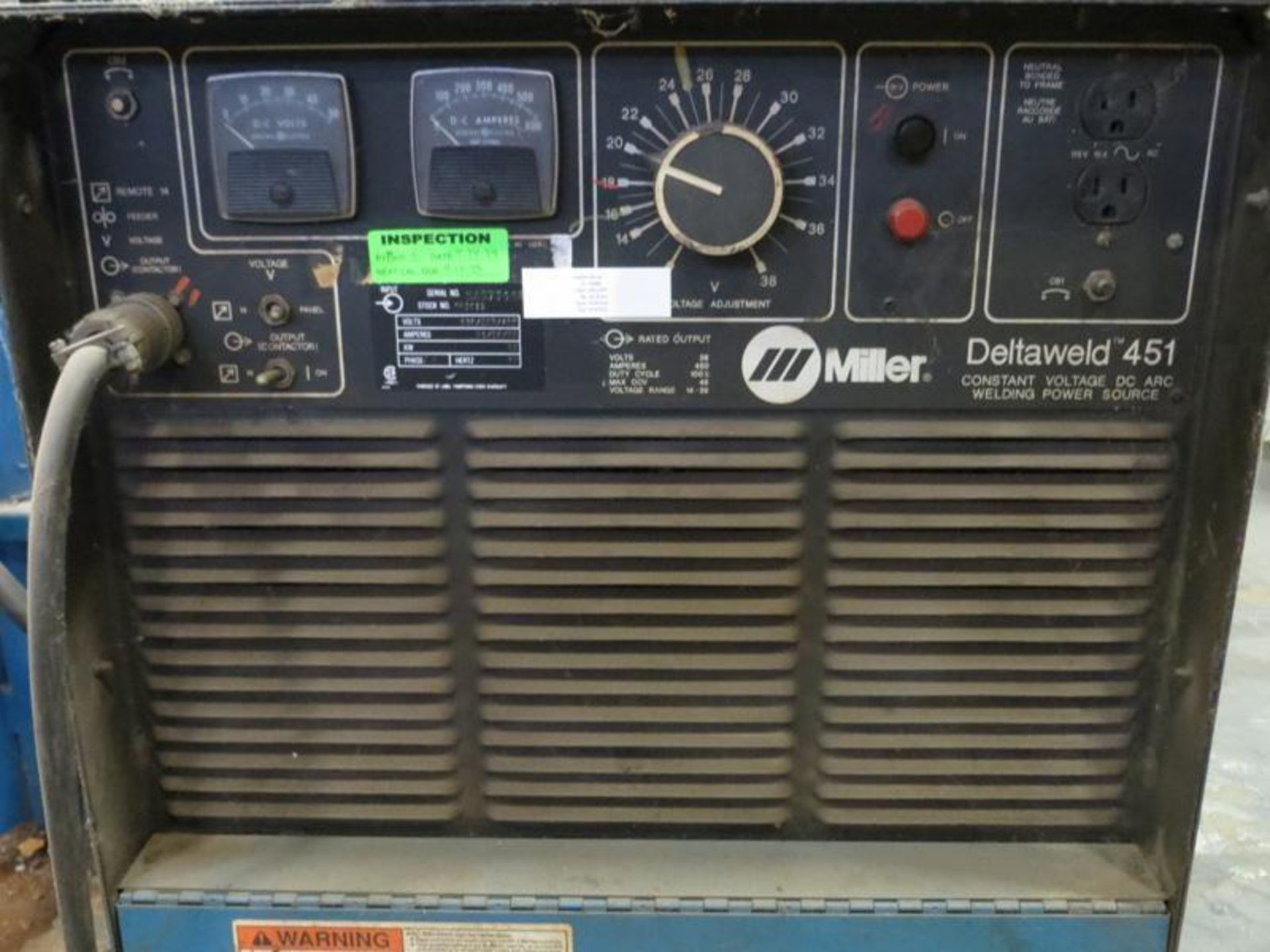 Miller Deltaweld 451 with dry rod oven - Image 6 of 7