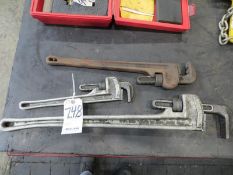 Three pipe wrenches, 36
