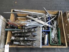 Skid box of assorted hand tools