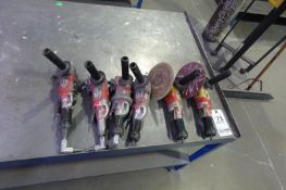 Lot of (6) Assorted Pneumatic Disk Sanders