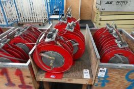 Lot (4) Pneumatic Dual Hose Reels