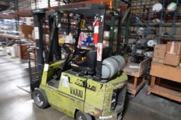Clark m# GCX17E Propane Forklift - 2875 lb Capacity, 24 v, Hours: 1842 S/N D481533
