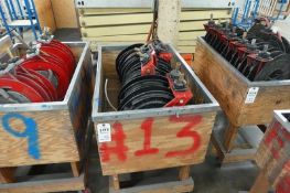 Lot (6) Pneumatic Hose Reels