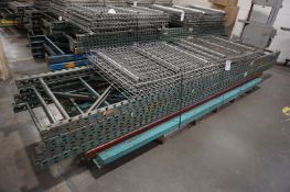 (8) Bays of Disassembled Assorted Heavy Duty Pallet Racking w/ Wire Decking