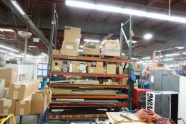 (1) Bay of Slotted Heavy Duty Pallet Racking w/ Wire Decking (NO CONTENTS)