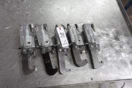 Lot of (5)Assorted Pneumatic C Clamps