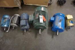 Lot of (6) Motors, (1) Lesson Wattsaver model 170066.60, (1) Baldor VEM3550T