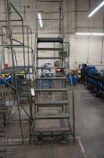 9 Step OSHA Rolling Steel Inventory Ladder, 9'