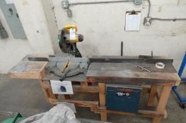 Dewalt Miter Saw W/ Wooden Workstation - Mdl. DW705, Workstation 80