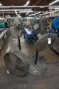Lot (8) Industrial Fans with Stands