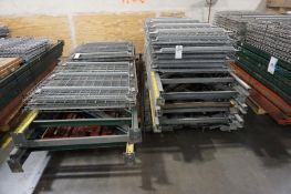 (7) Bays of Assorted Disassembled Heavy Duty Pallet Racking w/ Wire Decking