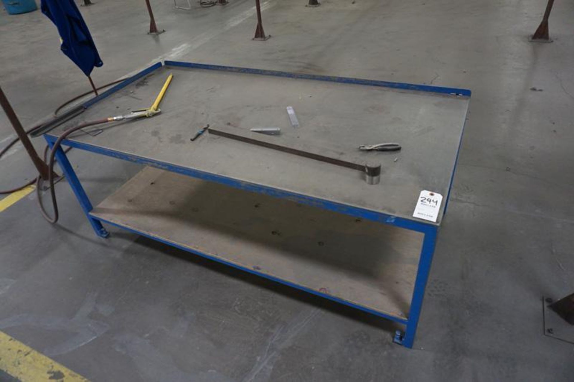 Lot (4) Steel Work Tables, Varied sizes NO CONTENTS - Image 4 of 4