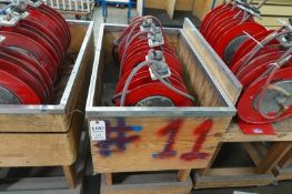 Lot (3) Pneumatic Dual Hose Reels