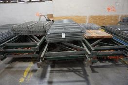 (12) Bays of Disassembled Slotted Heavy Duty Pallet Racking w/ Wire Decking