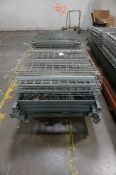 (4) Bays of Disassembled Teardrop Heavy Duty Pallet Racking w/ Wire Decking