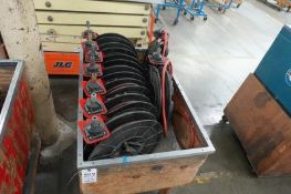 Lot (9) Pneumatic Hose Reels