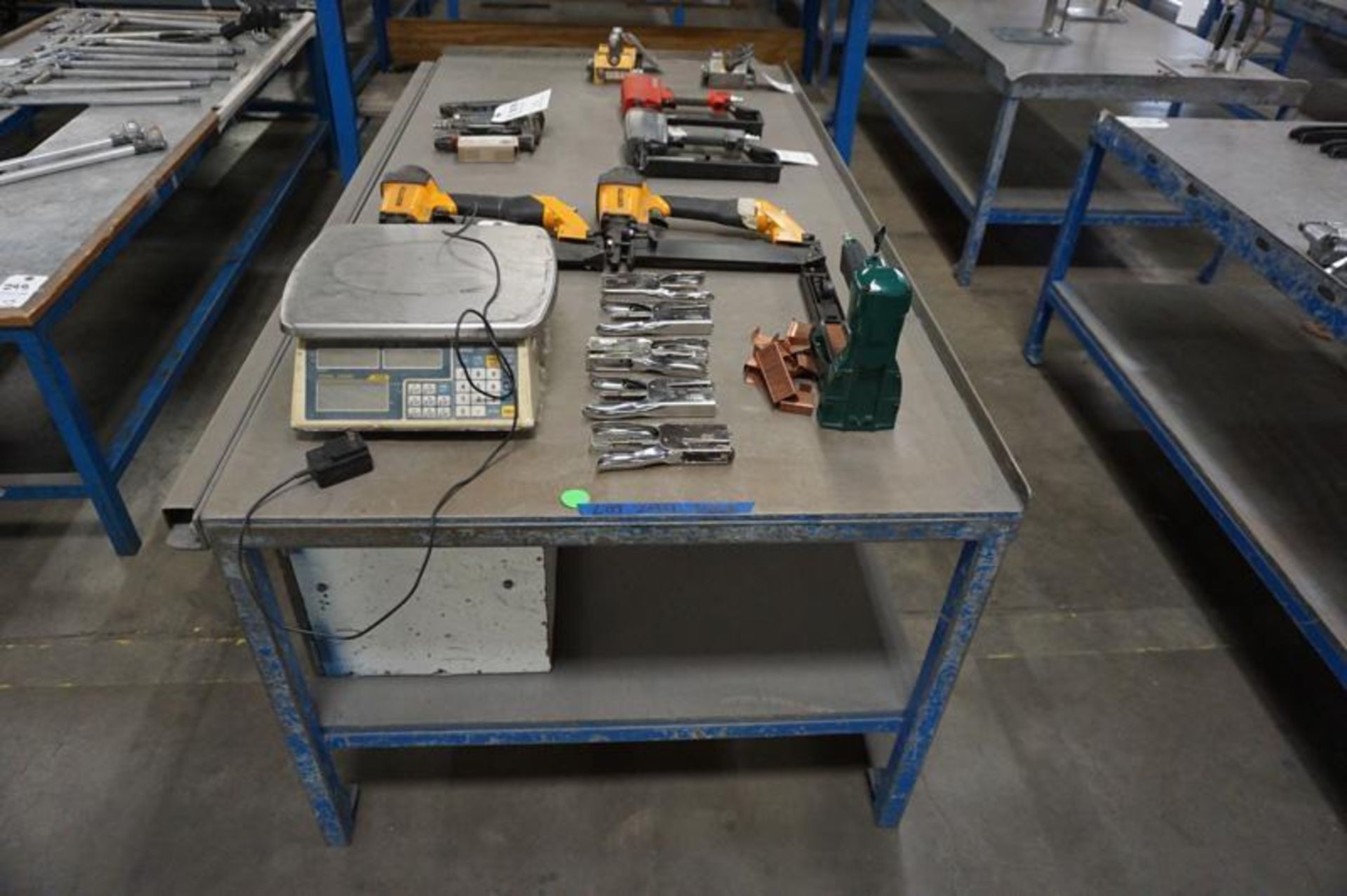 Lot (4) Steel Work Tables, Varied sizes NO CONTENTS - Image 3 of 4