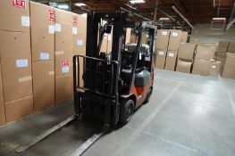 Toyota m# 7FGCU25 Propane Forklift - 4800 lb Capacity Forklift, Hours: 23,358