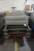 (5) Bays of Disassembled Slotted Heavy Duty Pallet Racking w/ Wire Decking