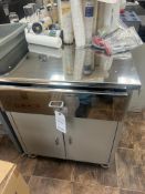 Stainless top rolling cart