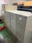 (5) Hon Locking Filling Cabinets
