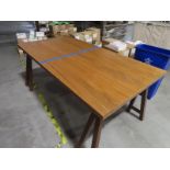 (6) Ikea Tables Natural Walnut Colored 3ftx6ft