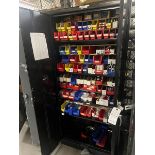 Cabinet (6ft) with Hex Tools, Milwaukee Chargers, Hanson Numbering Sets Lincol Swivel Couplers, WD40