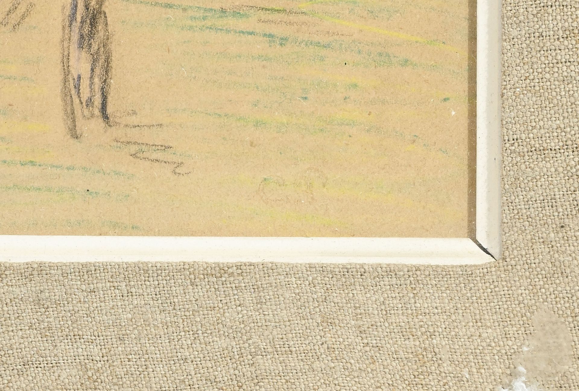 Camille Pissarro (1830-1903), Verger, pierre noire, pastel couleurs sur papier, estampillé C.P , 15 - Image 4 of 5