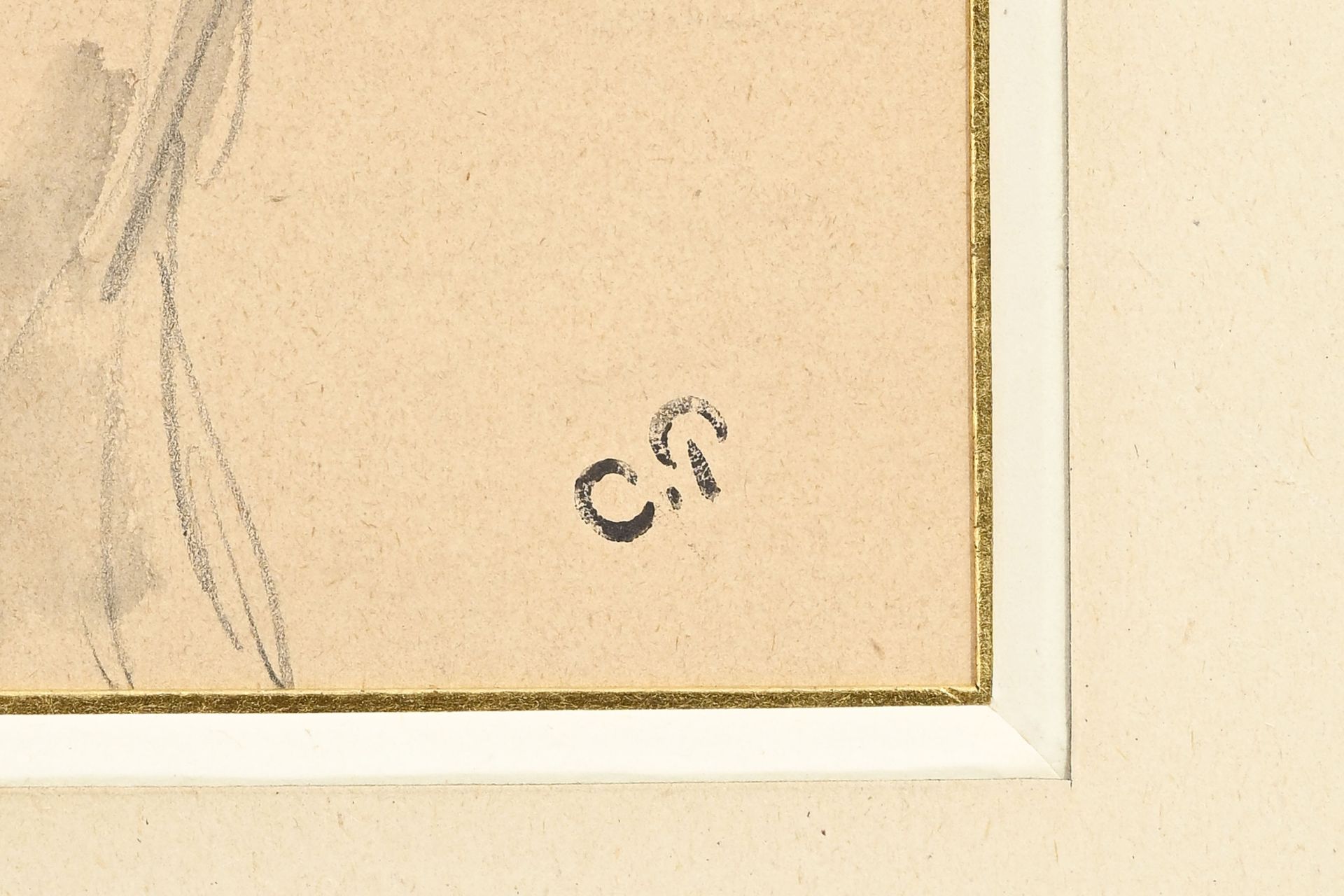 Camille Pissarro (1830-1903), Etudes de personnages, dessin recto-verso, estampillé C.P (L613B) su - Image 4 of 7