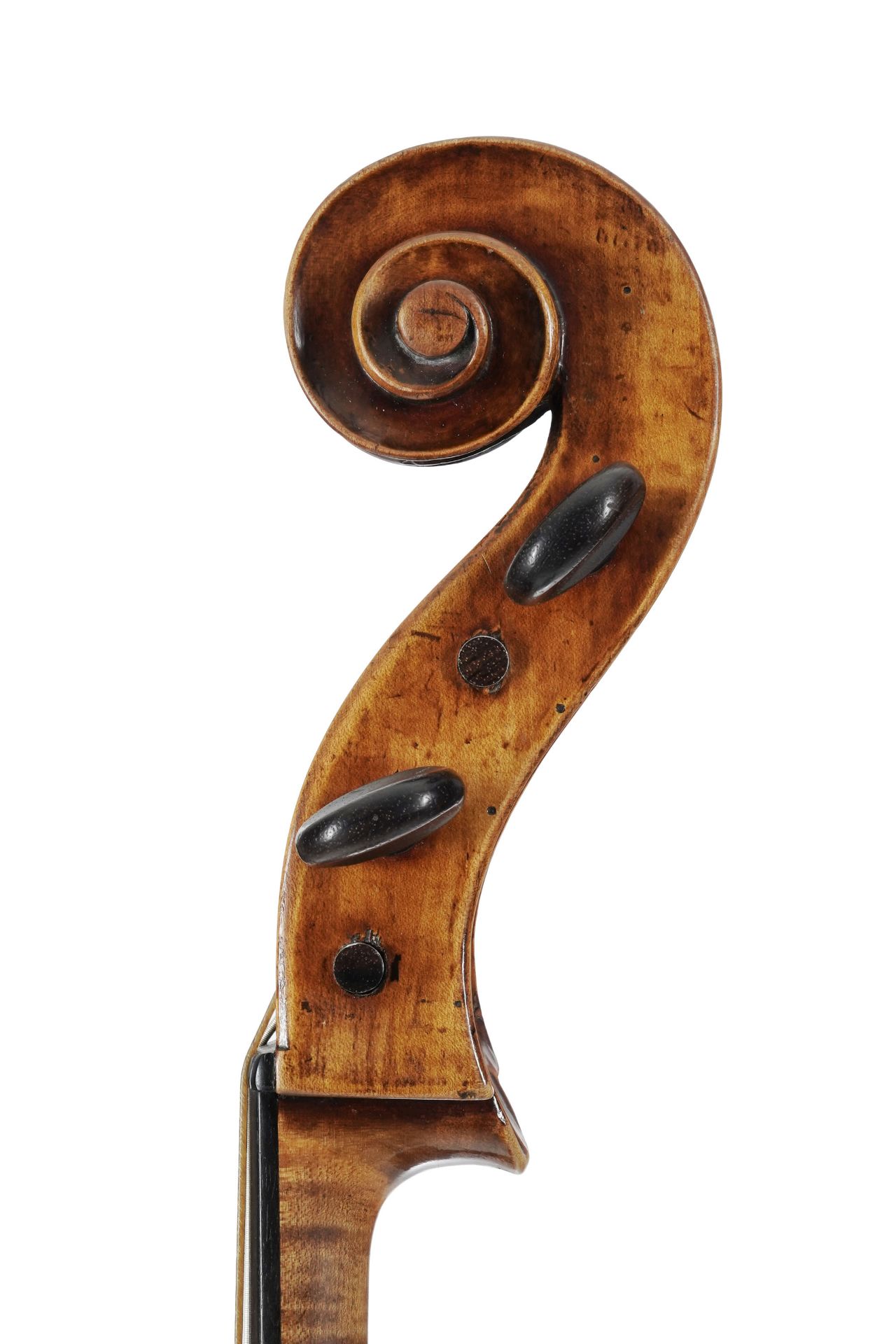 Violoncelle français XVIIIe s. portant une étiquette apocryphe « Tononi » - Bild 4 aus 9