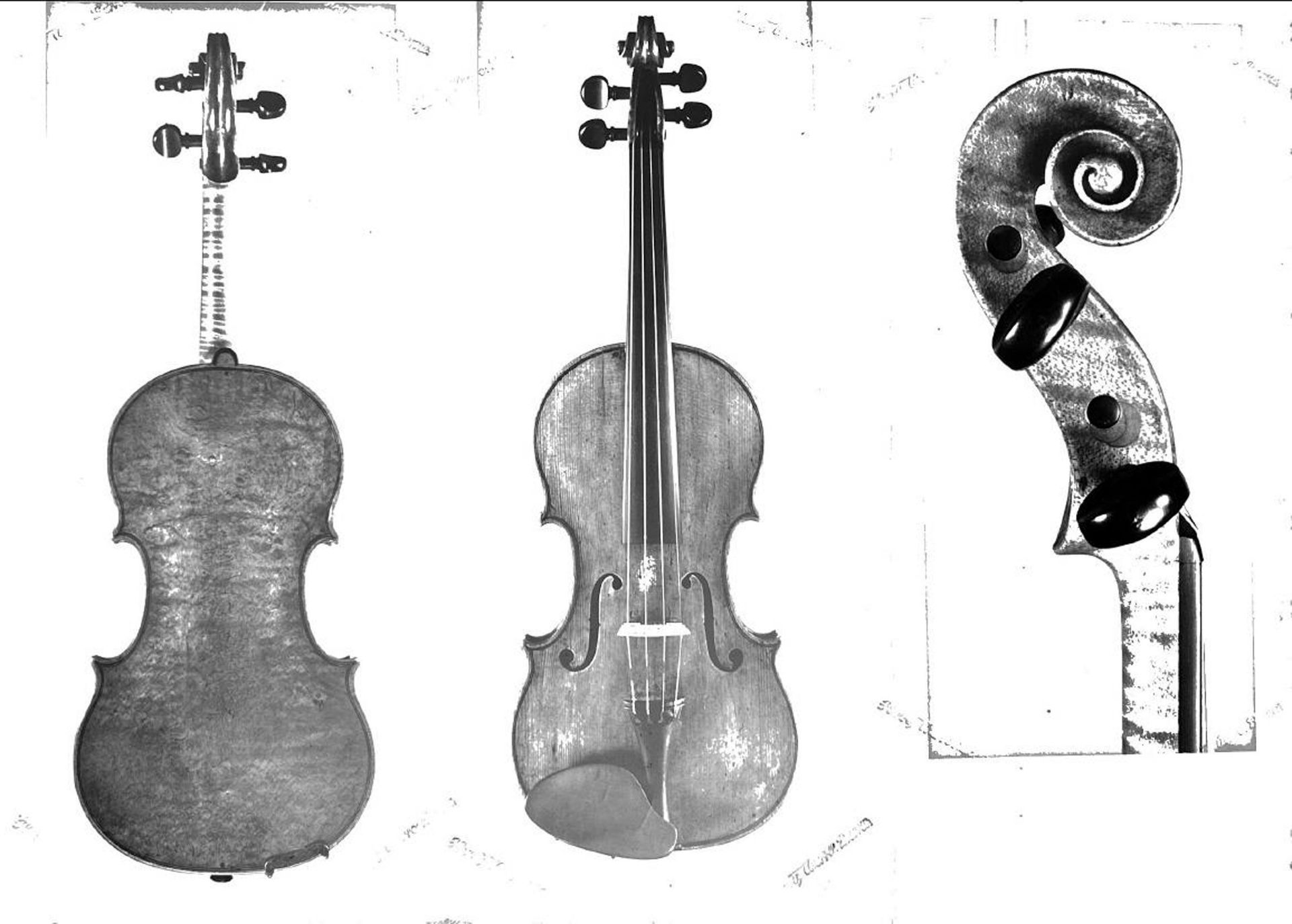 Violon par A&H Amati, Crémone 1584. (34.3 mm). Avec certificats W.E. Hill & Sons et H. Werro - Bild 12 aus 14