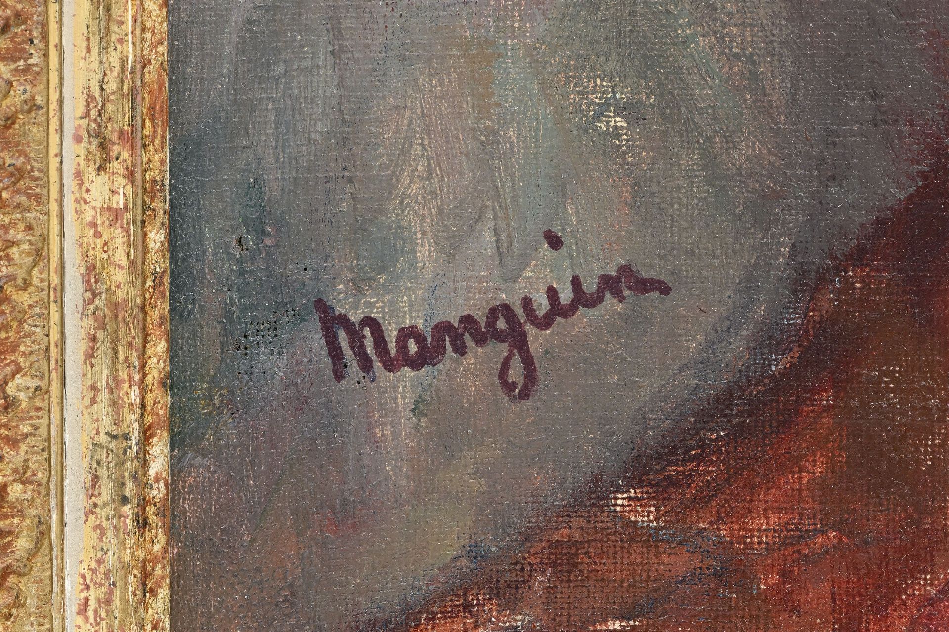 Henri Manguin (1874-1949), La femme au carrick, Jeanne , huile sur toile, signée, 73,5x60,5 cm - Image 4 of 5