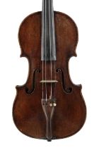 Violon français avec étiquette apocryphe de N. Lupot, 1ère moitié du XIXe s., 358 mm sur le fond