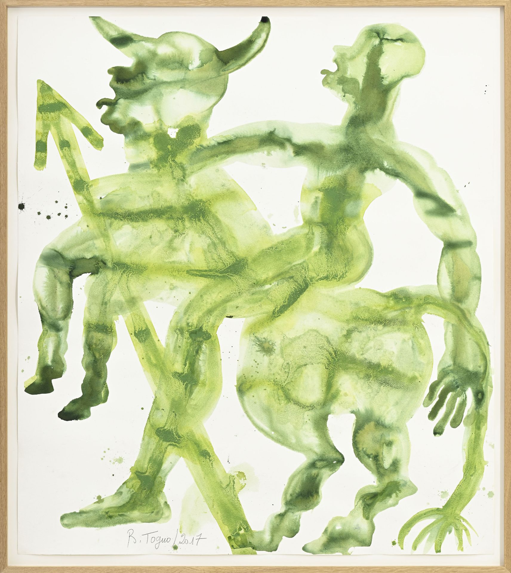 Barthélémy Toguo (1967), Sans titre, 2017, aquarelle sur papier, signée et datée, 111x99 cm - Bild 2 aus 5