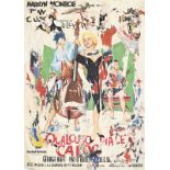 Rotella (1918-2006), Marilyn folle , 1963, décollage d'affiches marouflées sur papier, signée, daté