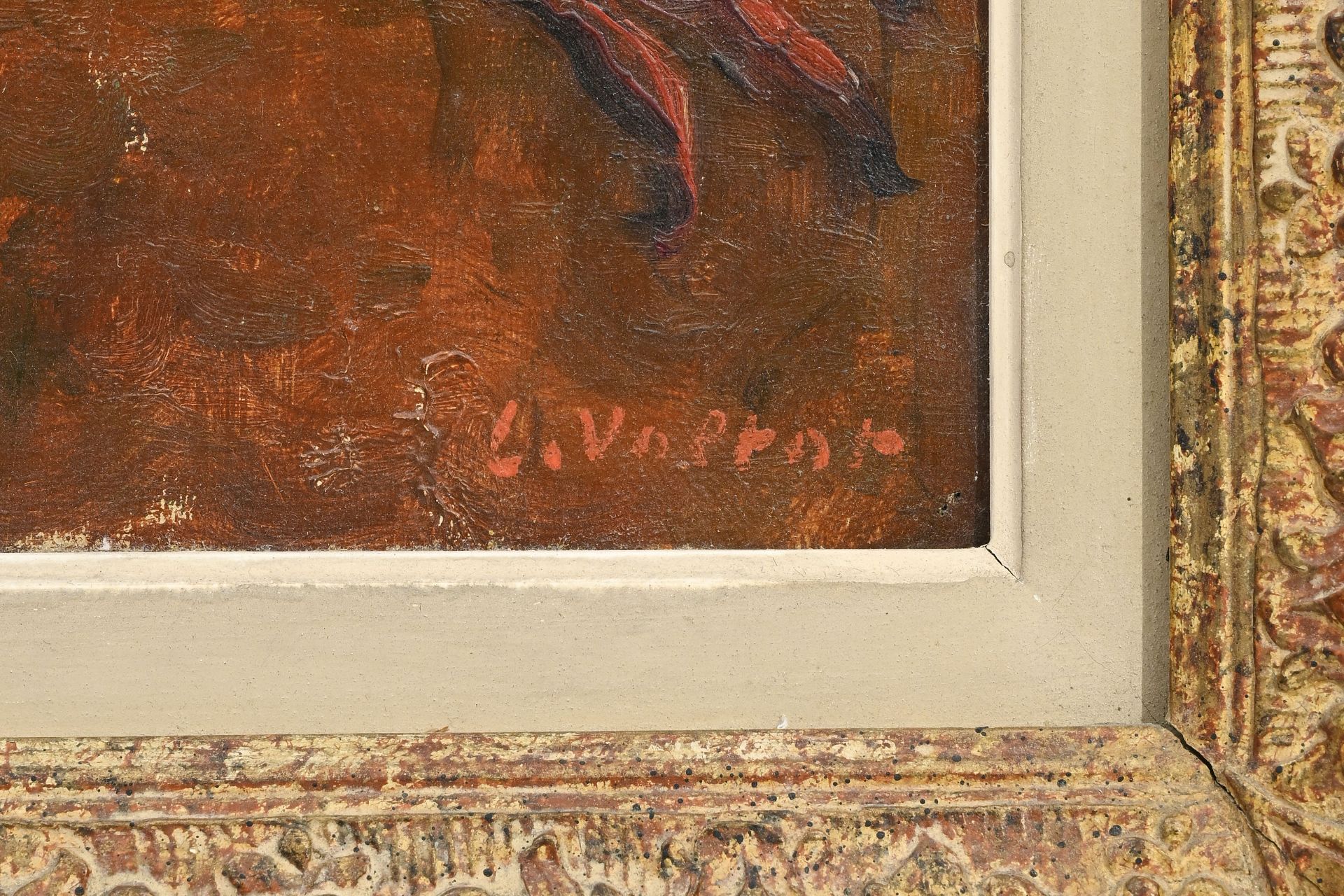 Louis Valtat (1869-1952), Nature morte aux pigeons, huile sur toile, signée, 38x46 cm - Image 4 of 5