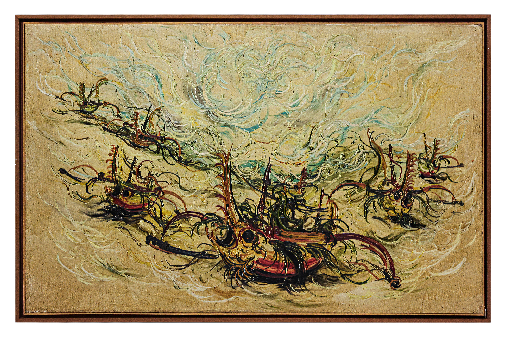 MEN SAGAN (INDONESIAN, B.1948) - 'BERJUANG DI LAUT LUAS' - Image 2 of 3