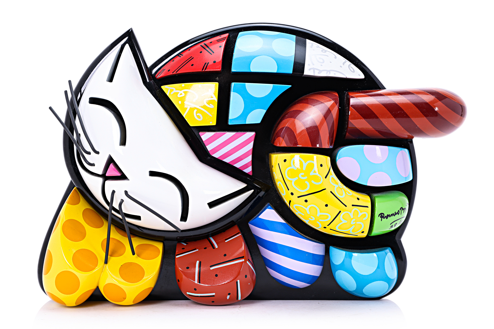 ROMERO BRITTO (BRAZILIAN, B.1963) - 'BRENDAN'S CAT'