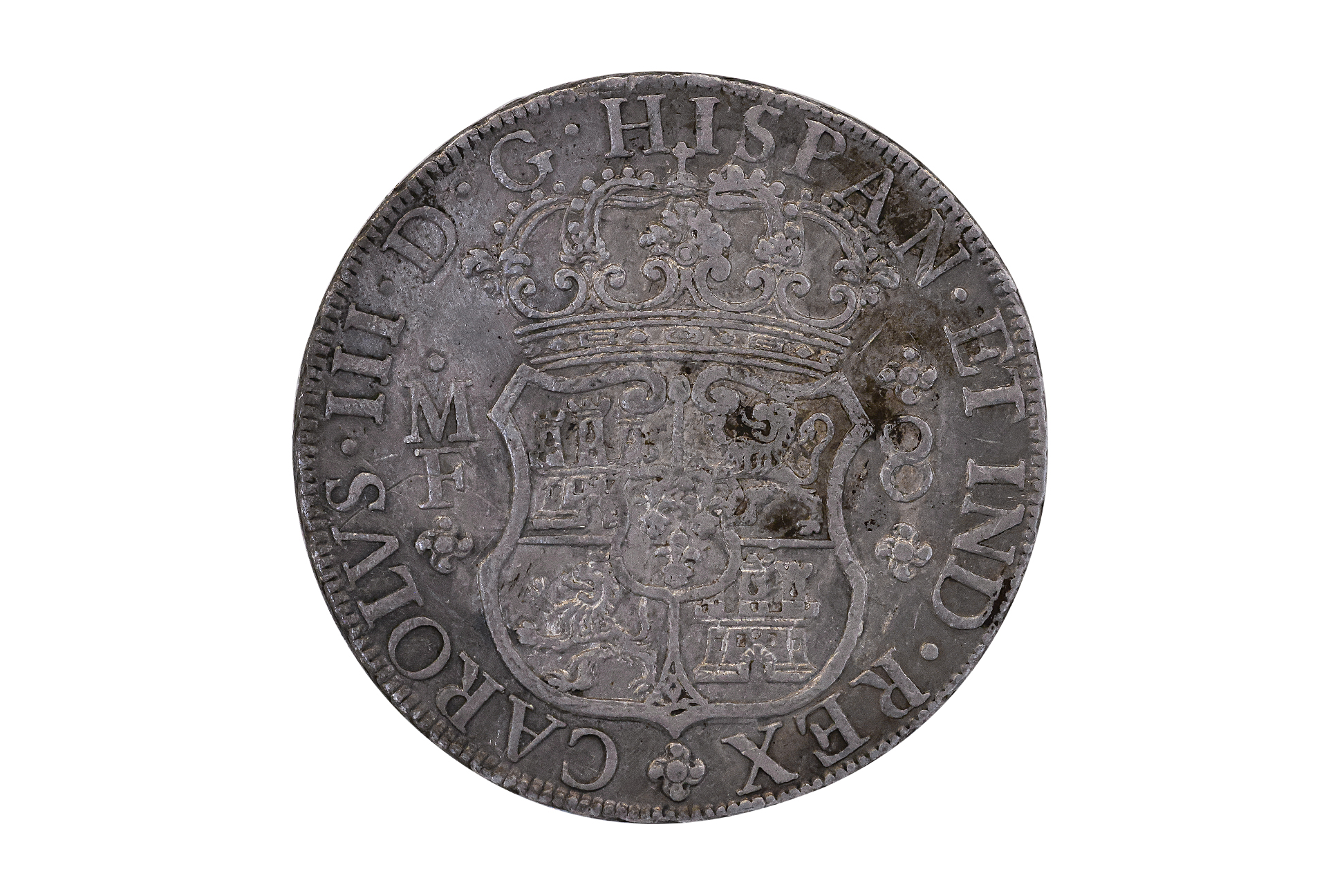 MEXICO 8 REALES PILLAR 1766