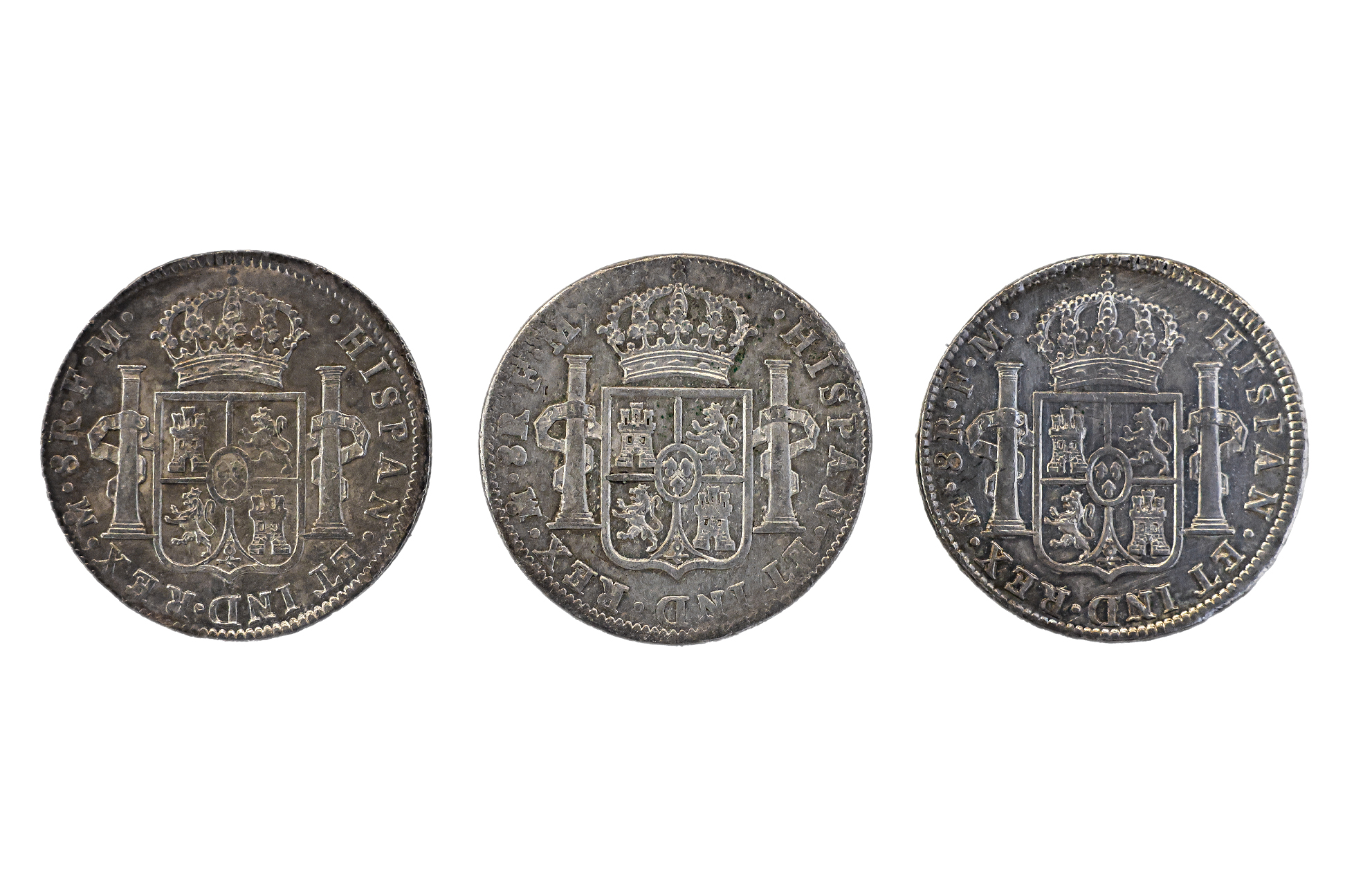 MEXICO 8 REALES 1796, 1797, 1798 (3) - Image 2 of 2