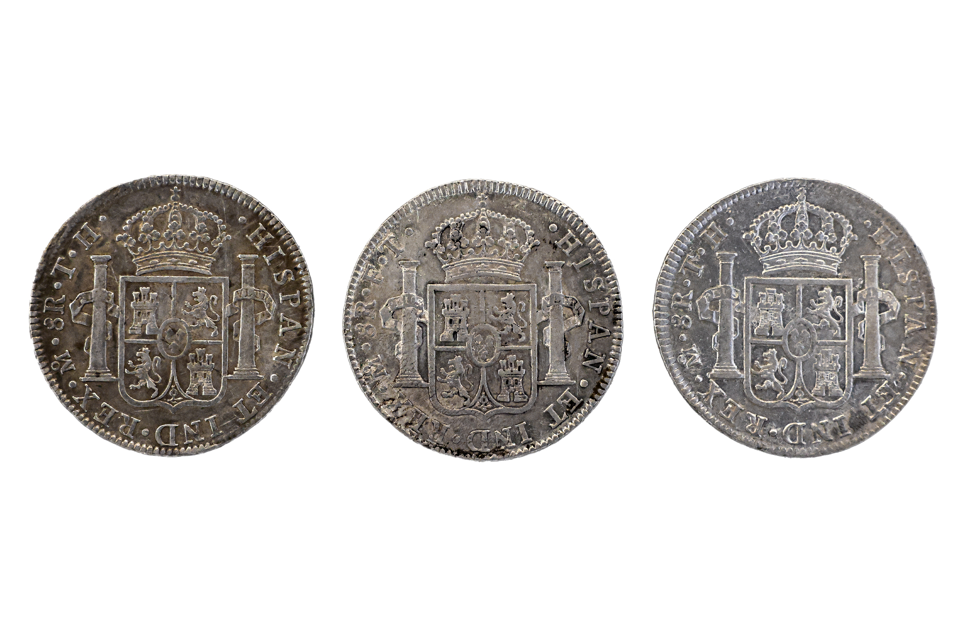 MEXICO 8 REALES 1802, 1804, 1806 (3) - Image 2 of 2