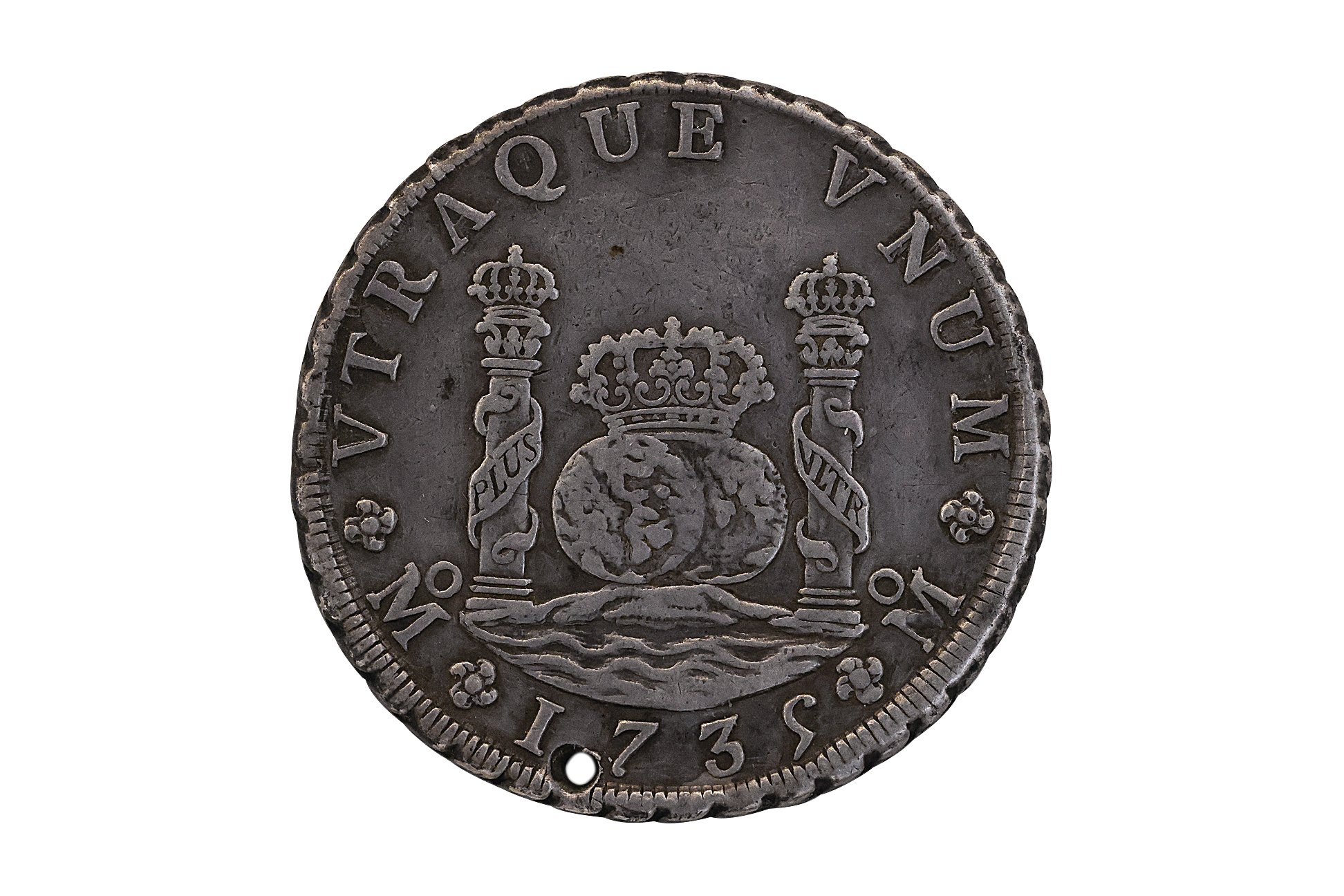 MEXICO 8 REALES PILLAR 1735 (HOLED) - Image 2 of 2