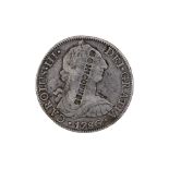 MEXICO 8 REALES 1786 COUNTERMARK