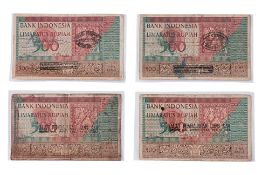 A GROUP OF INDONESIA 500 RUPIAH 1952