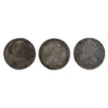 MEXICO 8 REALES 1773, 1774, 1775 (3)