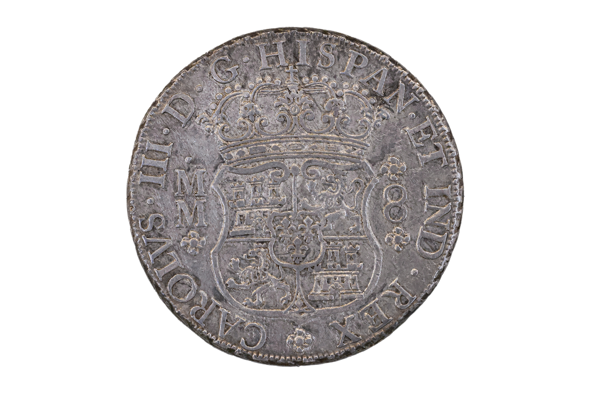 MEXICO 8 REALES PILLAR 1762